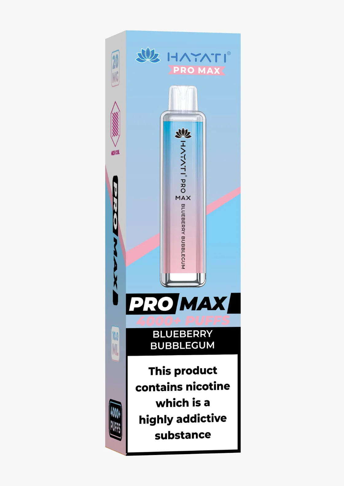 BLUEBERRY BUBBLEGUM Hayati Pro Max 4000+ 10 BOX