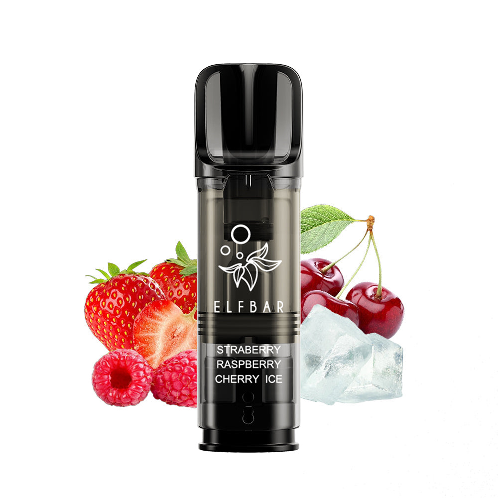 Strawberry Raspberry Cherry Ice POD 2pk | KASSE med 10 stk