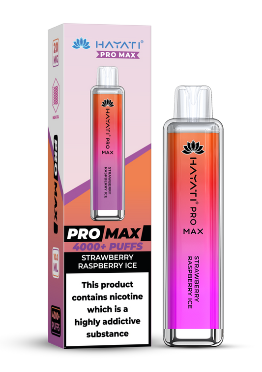 STRAWBERRY RASPBERRY ICE Hayati Pro Max 4000+ 10 BOX