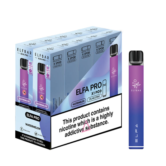 Arora Purple | ELFA Prefilled POD Kit,Complete with Watermelon Ice starter POD