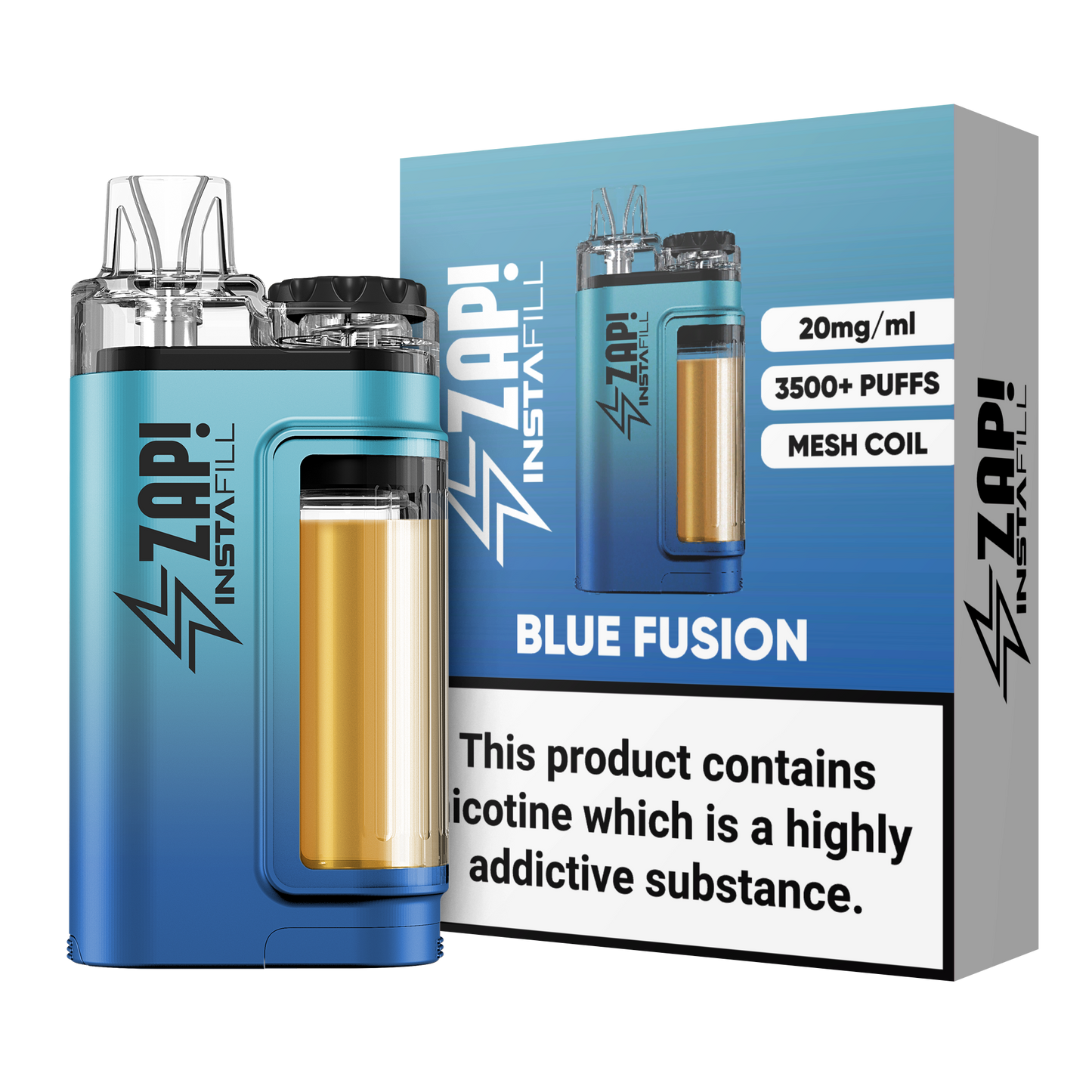 ZAP Instafill 3500 Puffs TPD-kompatibel 2% Nikotin 5 X ENHEDER