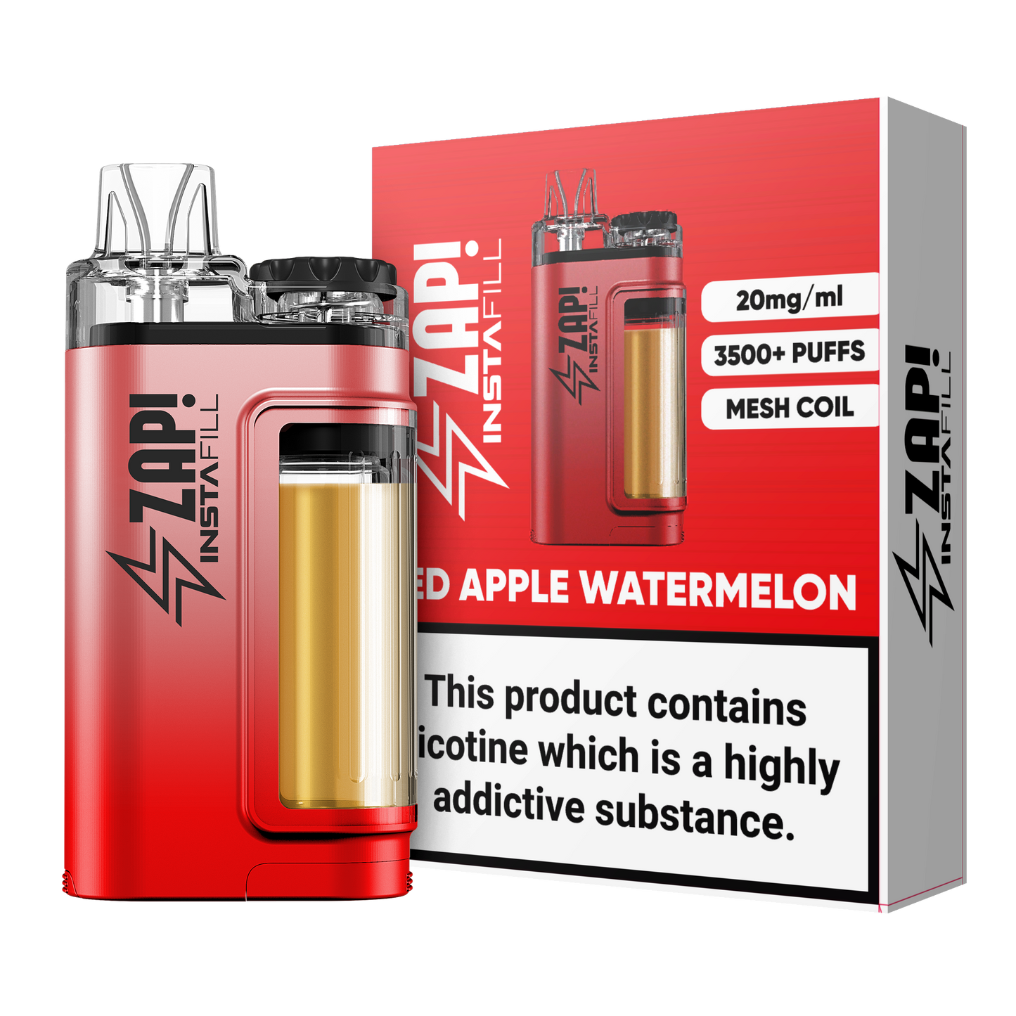 ZAP Instafill 3500 Puffs TPD-kompatibel 2% Nikotin 5 X ENHEDER