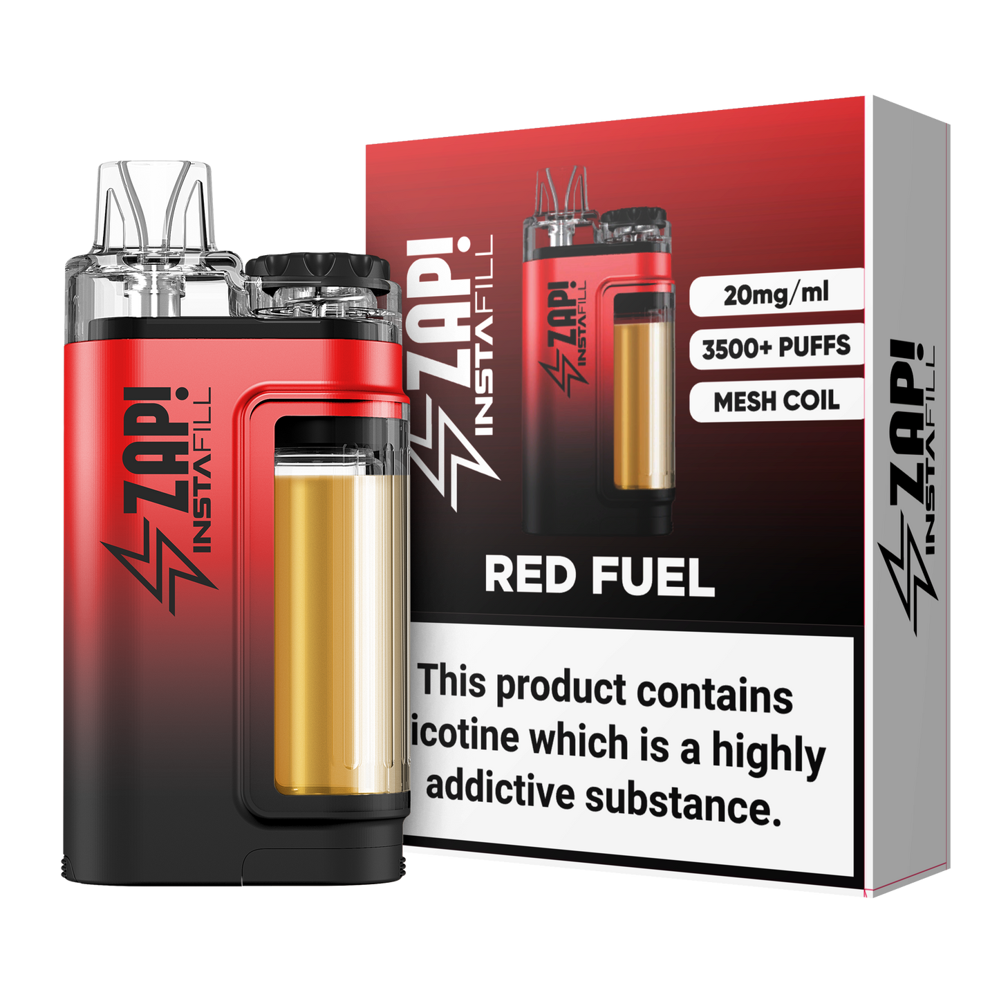 ZAP Instafill 3500 Puffs TPD Compliant 2% Nicotine 5 X DEVICES