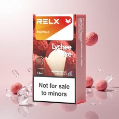 RELX Pod Pro 2 Vape Device Litchi Is 0% Nikotinniveau 600 Pust 1.9ml Kapacitet
