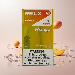 RELX Pod Pro 2 Vape Device Mango Is 3% Nicotinindhold 600 Pust 1,9 ml Kapacitet