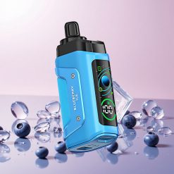 Razz Bar 45000 Puffs Engangs Vape Blåbær Is med Justerbar Luftstrøm og 650 Mah Batteri