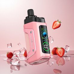 Razz Bar 45000 Puffs Engangs Vape Jordbær Is med Justerbar Luftgennemstrømning og 20 mg/ml Nikotinstyrke