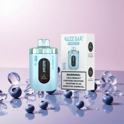 Razz Bar 50K Puffs Engangs Vape Blåbær Is med 50000 Puffs og Type-C Genopladelig