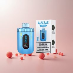Razz Bar 50K Puffs Engangs Vape Gummibjørn og Hindbær Funktioner: Op til 50000 Puffs, 2% Nikotinindhold