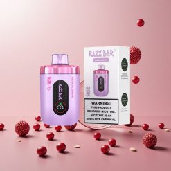 Razz Bar 50K Puffs Engangs Vape Red Bull Vindrue Razz Bar 50K Puffs Engangs Vape Type-C Genopladelig 2% Nikotinindhold