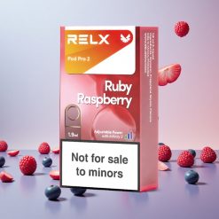 Relx Pod Pro 2 Vape Device Blå Hindbær - 0% Nikotin, 600 puff