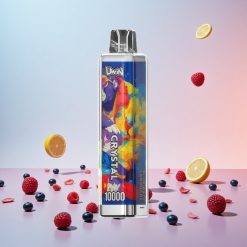 UWIN Crystal 10000 Puffs Engangs Vape Blå Hindbær Lemonade - 18ml E-væske, 650mAh genopladelig
