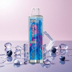 UWIN Crystal 10000 Puffs Engangs Vape Blåbær På Is (0%, 2%, 3%, 5% Nikotinstyrke)