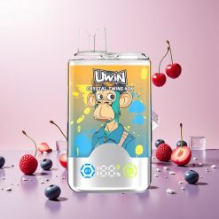 UWIN Crystal Twins 40000 Puffs Engangs Vape Blåbær Hindbær Kirsebær Is