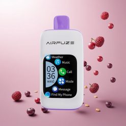 AirFuze Smart Pro 40000 Puffs Disposable Vape DrueBrist og Airfuze Smart Pro 40000 Puffs Pust: 40000 Pust Batterikapacitet: 900mAh Genopladelig E-væskemængde: 20ML Nikotinindhold: 2%, 5% Nikotin Spole: 20ml Pakning: 10 stk i 1 displayæske Smartphone & Musikintegration: 1. Foretag og modtag opkald: Håndter opkald direkte gennem din vape-enhed til ultimativ bekvemmelighed. 2. Afspil musik: Nyd højklanket lyd på farten. 3. Del fotos: Del dine yndlingsøjeblikke nemt. 4. Find min telefon: Mist aldrig din telefon igen med denne praktiske funktion. Tre Dampetilstande: 1. Blød: Til en blid og jævn dampoplevelse. 2. Normal: En balanceret tilstand til daglig brug. 3. Boost: Til en intens og kraftfuld hit. Kernefunktioner: Forfyldt 20ml E-juice: Langvarig nydelse uden behov for efterfyldning. Genopladeligt batteri: Sikrer, at din enhed altid er klar, når du er. Pustantal: Cirka 40.000 pust. Smart touchskærm: Nem navigation og kontrol af din dampoplevelse. Trådløs forbindelse til din mobiltelefon: Forbliv forbundet og underholdt. 3-niveaus outputjustering: Tilpas din dampoplevelse med Blød, Normal og Boost-tilstande.
