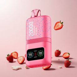 Aivono AIM MAGIC 20000 Puffs Disposable Vape jordbær is Features: Op til 20.000 Puffs 0% 2% 3% 5% Nikotin 26ml E-væske Dual Mesh Coils LCD-skærm Type-C Genopladelig 600mAh Batteri 10 Smagsvarianter Tilgængelige