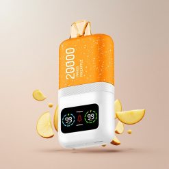 Aivono AIM MAGIC 20000 Puffs Engangs Vape Mango Ananas Features: Op til 20.000 Puffs 0% 2% 3% 5% Nikotin 26ml E-væske Dual Mesh Coils LCD-display Type-C Genopladelig 600mAh Batteri 10 Smagsvarianter Tilgængelige