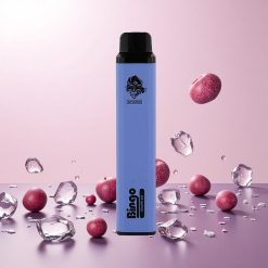 Aivono Aim Bingo 4000 Puffs Engangs Vape Blå Is Produktstørrelse: Kompakt størrelse på 21 123mm Batterikapacitet: 1000mAh genopladeligt batteri