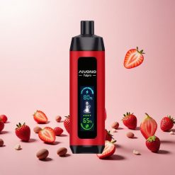 Aivono Aim Fatpro 22000 Puffs Engangs Vape Jordbær Punch 28ml E-væske 600mAh Genopladelig