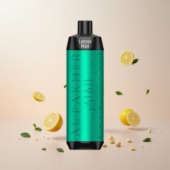 Al Fakher Crown Bar 8000 Crystal Engangs Vape Citron Mynte 18ml e-væske kapacitet Op til 8000 puff
