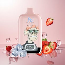 Fumot Tornado Digital Box 12000 Puffs Engangs Vape Jordbær Is 20ml E-Liquid 550mAh