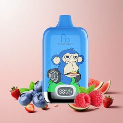 Fumot Tornado Digital Box 12000 Puffs Engangs Vape Jordbær Vandmelon 20ml E-Liquid 550mAh