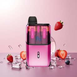 Fumot Ultra T32000 Engangs Vape Blåis Jordbæris Puffs: Op til 32000 E-Væske Kapacitet: 24ml (2x2ml + 2x10ml)