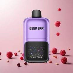 GEEK BAR 2GO 20ml 50000 Puffs To Serier Engangs Vape Pen Blåbær & Hindbær med 3-nivejusterbar smag/kølighed og genopladelig batteri