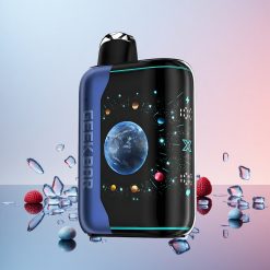 GEEK BAR Platinum Edition 25000 Engangs Vape Blå Hindbær Is Op til 25000 Pust i Normal Tilstand Op til 15000 Pust i Puls Tilstand