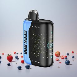 Geek Bar Pulse X 25000 Puffs Engangsdamp Med 0% Nikotin Funktioner: Op til 25000 Puffs i Normal Tilstand, 18mL Forfyldt E-Væske