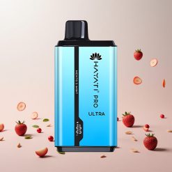 Hayati Pro Ultra 15000+ Pust Disposable Vape Mentol Mynte Hayati Pro Ultra 15000+ Pust Funktioner: Pust: 15000+ Batteri: 850mAh E-væskekapacitet: 2 12ml Nicotinstyrke: 2% Smagsvarianter: 49
