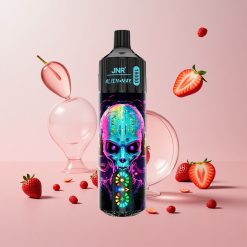 JNR Alien Max 18000 Puffs Engangs Vape Hubba Bubba Jordbær med Smart LED-display og 850mAh Batteri
