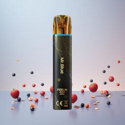 JNR Black&Golden 600+200 Puffs Engangs Vape Mr Blå 800 Pust 550mAh Batteri
