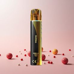 JNR Black&Golden 600+200 Puffs Engangs Vape Skittles – 800 Puffs, 2ml E-Liquid