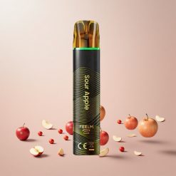 JNR Black&Golden 600+200 Puffs Engangs Vape Sur Æble 800 Puffs | 2ml E-Liquid Kapacitet