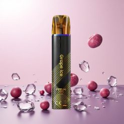 JNR Black&Golden 600+200 Puffs Engangs Vape Vindrue Is 800 Pust 550mAh Batterikapacitet