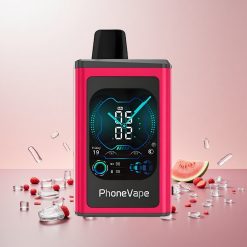JNR PhoneVape 30000 puff Engangs Vape Vandmelon Is med 850mAh Type-C Genopladeligt Batteri og Justerbar Luftgennemstrømning