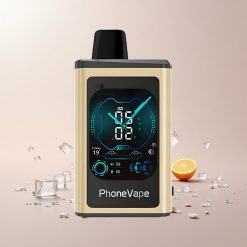 JNR PhoneVape 30000 puffs Engangs Vape Bananis Is med Justerbar Luftstrøm og App Styring