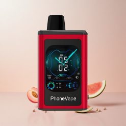 JNR PhoneVape 30000 puffs Engangs Vape Fersken Mango Vandmelon med Justerbar Luftgennemstrømning og Appstyret