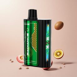 JNR Radiance 31000 Puffs Engangs Vape PASSIONSFRUGT KIWI Features: Ca. 31000 Puffs 28ml E-væske Smart Animation Skærm