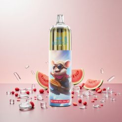 JNR Rocket-X 12400 Puffs Disposable Vape Vandmelon Is Justerbar Luftgennemstrømning RGB-belysning 1.2ohm Mesh Coil 850mAh Batteri Kapacitet 25ml e-Væske Kapacitet Type-C Hurtigopladning 12400 Puffs Nicotinindhold 0%,2%,5%