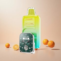JNR VapeWatch 30000 Puffs Engangs Vape Orange Mango Batterikapacitet: 1000mAh E-væskekapacitet: 19mL
