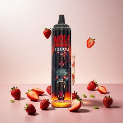 JNR Wolf Niplo 10000 Puffs Disposable Vape Jordbær Mojito Puffs: 10000 Puffs Mesh Coil: 1,0 Ohm Batterikapacitet: 650mAh