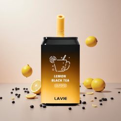 LAVIE Aurora 11000 Puffs Engangs Vape Citron Sort Te Vægt: 0,095 kg Dimensioner: 3,5 3,5 9 cm