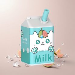 LAVIE Milk 7000 Puffs Engangs Vape Guava Is Vægt: 0,058 kg Pust: 7000 Pust Nikotinindhold: 0%, 2%, 5%