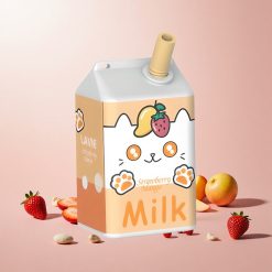 LAVIE Milk 7000 Puffs Engangs Vape Jordbær Mango Vægt: 0,058 kg Pust: 7000 Pust