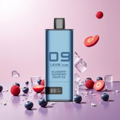 Lavie Cube 20000 Puffs Disposable Vape Blåbær Hindbær Grape Is (28ML) Lavie Cube 20000 Puffs Disposable Vape (600mAh)