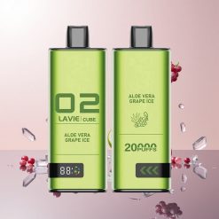 Lavie Cube 20000 Puffs Engangs Vape Aloe Vera Grape Is PUFFS: 20000 SALT NICOTIN: 2%, 5%