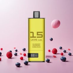 Lavie Cube 20000 Puffs Engangs Vape Blåbær Hindbær Bubblegum 28ML