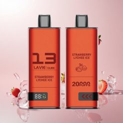 Lavie Cube 20000 Puffs Engangs Vape Jordbær Lychee Is (600mAh, Type C)